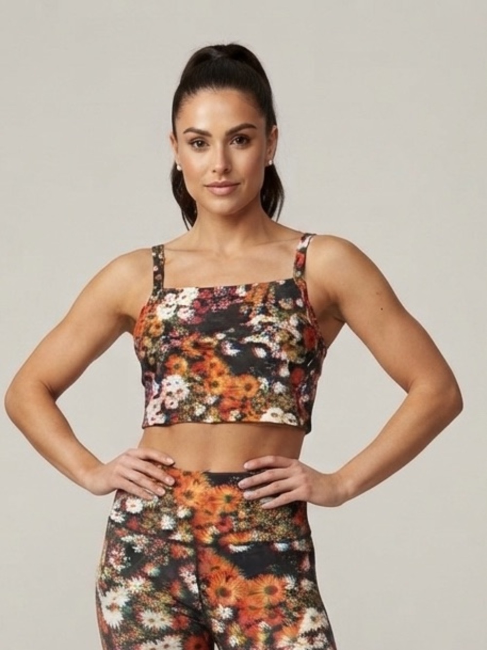 Aerie Floral Sports Bra